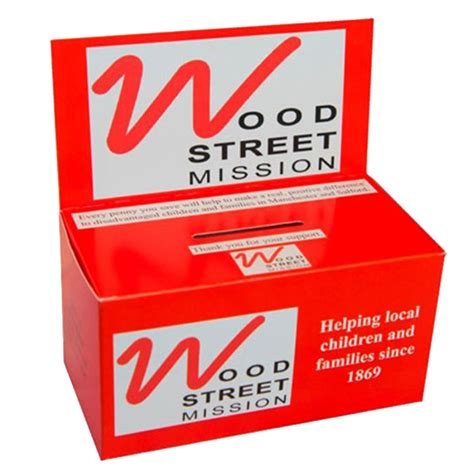 branded charity collection boxes